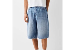 MC Build Manufacturer Custom Washed Men's Jean Shorts Summer Streetwear Baggy Jorts for Men High Quality Denim Jean Short Men