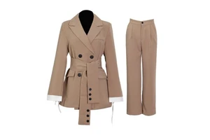 New Women Suits Blazer Pants Suit Special Fashionable Design Office Lady Pant Suits Two Piece Set