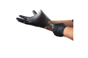 Hot Sell Disposable Nitrile Gloves 6mil for Screen Waterproof Silicone-free Black Powder-free 100pcs Box for Safety