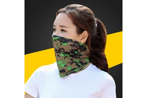 Fabric Neck Gaiter Protection Face Mask Reusable Multifunctional Headwear Face Cover for Outdoor Cycling
