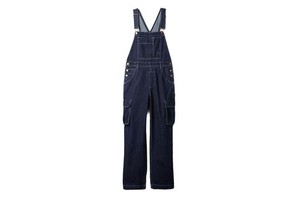2022 Trending Women's Elegant Formal Denim Workwear Cargo Jumpsuit Baggy Maternity Jean Romper with Long Vintage Overalls