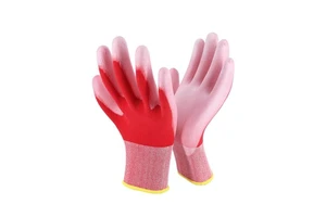 15G PU Coated Personal Protective Equipment Safety Gloves General Purpose CE En 388 Work Cheap for Glove Sale Labor