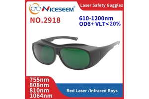 Laser Safey EN207 808nm OD6 Laser Protective Goggles For Hair Tattoo Removal And Other Cosmetic Laser Equipment Eye Protection