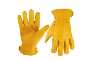 Professional Working Gloves Full Fingers Durable High Quality PU Leather Safety Cuff Anti-Heat Waterproof Fire Fighting