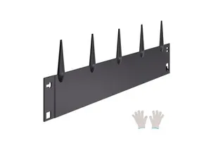 5 Packs Heavy-Duty Rust-Resistant Steel Black Garden Border 39 X 4 Bendable Metal Landscape Edging Safety Gloves