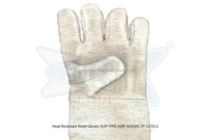 SOLESAFE Heat Resistant Safety Work Gloves with 325-350C Resistance Size 12" to 22" Model SUP-PPE-HAP-AHGWLTP-521D-2