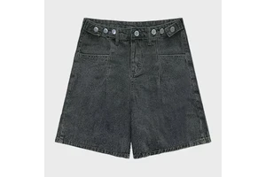 Women's Denim Shorts Classic Vintage Mid Waist Formal Eco-Friendly Breathable Quick Dry Blue Straight Summer Y2K Charm Pocket
