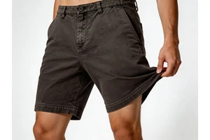YILONG Men OEM Customized Logo Soft and Comfortable 4-way Stretch Jean Shorts