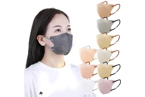 Wholesale Disposable 10pcs Adult 3 Layer Mask Protective Face Mask Facemask 3d 2d