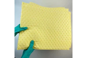 Yellow Safety Product Spill Response Chemical Absorbent Pads Environmentally Friendly Other Items