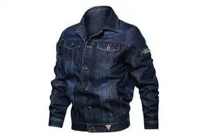 High Quality Denim Jacket Mens Warm Fur Collar Jeans Coats Men Casual Denim Jackets