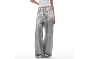 Oversize denim jeans for men plus size casual wear comfortable fashion ultimate trousers wholesale bulk jeans production