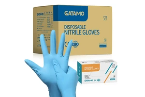 SN047 4mil 6mil Exam Nitrile Gloves Box Examination Food Guantes De Nitrilo Pure Blue Disposable Powder Free Nitrile Gloves