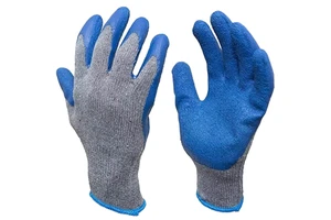 Heavy-Duty Safety Gloves with Non-Slip Wrinkled Coating Latex Work Gloves Made in China