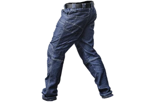 Men's Tactical Cargo Pants Waterproof Multi-Pocket Outdoor Hiking Work Trousers Breathable Wear-Resistant Denim