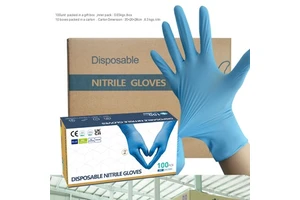 Disposable Food-Grade Nitrile Gloves Powder Free Durable 3.5g 4.5g 6g Black White Blue Pink Safety Pure Nitrile Gloves