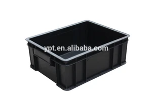 380*240*105mm Industrial Cleanroom ESD Storage Plastic Box /Antistatic Container for Turnover/ESD Bins