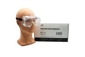3Q CE EN166 Eye protection with Vent PVC Frame Disposable Lab Anti Fog Uv Safety Protective Goggles for Safety Ppe Purpose