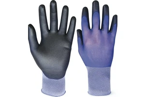 Custom Logo PU Leather Gloves, OEM & ODM Work Gloves For Industrial Labor Protection