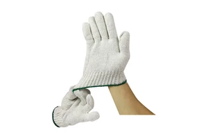 Dongfanghong Hot Sell Working Cotton White Safety Slip Resistant Gloves 40-50g/pair