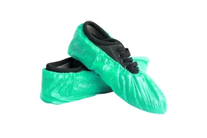 One-time CPE Anti-slip Shoe Covers, Handmade Medical Laboratory Thickened Shoe Covers