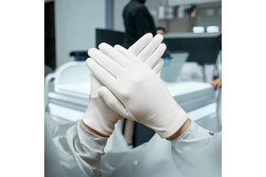 Optimized Work and Inspection Performance High Quality Thick and Soft Cotton Safety Gloves