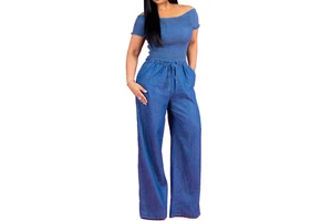 Hot Sale Summer Women Denim Suits Sleeveless Two Piece Set Women Slim Fit Denim Suit For Online sale 2026