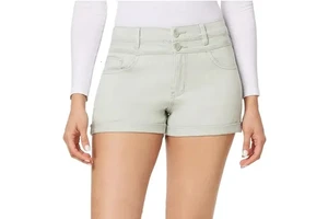 Summer Mid Waist Women's Casual Washed Denim Shorts Breathable Quick Dry