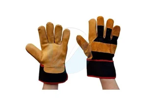 Best Selling Hand Protective Leather Safety Gloves Full Finger Anti-Vibration Heat Resistant Silicone-Free