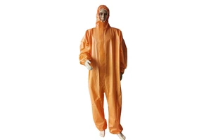 Type 5/6 Disposable Waterproof Coverall Oil Proof Type 5 Coverall Cleanroom Suits ESD Disposable Colored Overall