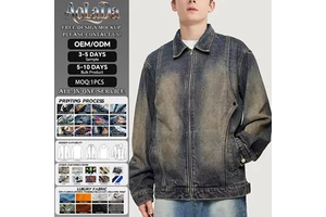 High Quality Wash Denim Jeans Jacket Mens Plain Denim Jackets for Men Women Denim Jacket Unisex