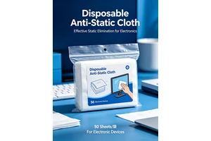 Disposable Antistatic Solid Cleanroom Cloth for Household Chemical Use