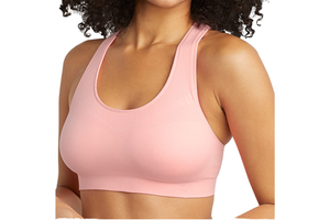 Quick Dry High Support Sports Bra for Women Front Logo Workout Running Gym Fitness