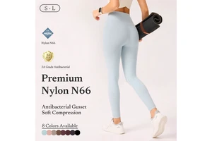Nylon 66 High-Performance Spandex Yoga Pants Cloud-Like Seamless High Waist Butt Lifting Leg-Lengthening Sports Pants