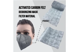 Factory Direct Breathable Activated Carbon Felt Industrial Masks | Eco-Friendly Water-Soluble Plain/Dot Pattern Carbon Fibre