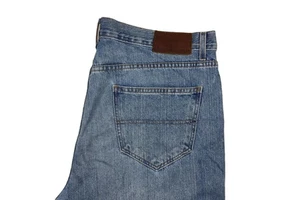 Men's Plus Size 100% Cotton 14 Oz Denim Solid Hip Hop Breathable Straight Mid Waist Skate Fit Stonewashed Rivet Custom Casual