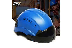 HBC Safety Helmet With Goggles Visor Industrial Construction ABS CE Hard Hat For Outdoor Climbing Hiking Abs Safety Helmet