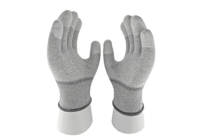 Finger PU Coated Silicone-Free Powder-Free Clean Room Anti-Static ESD Durable Gloves CE ROHS Certified for Handling Paper
