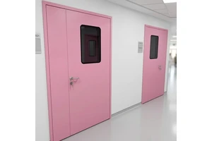Unequal Double Door Steel Cleanroom Door Airtight Interior Finished Hospital Laboratory GMP Clean Room Project Chinese Thermal