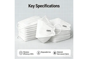 Wholesale High Filtration Disposable KN95 KF94 Face Mask 4-Ply Protective Respirator for Dust PM2.5 and Air Pollution Face Masks