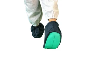 High Quality Dustproof Soft Washable Cleanroom Footwear Safe Unisex Dark Blue Antistatic Anti Skid ESD Shoe Covers