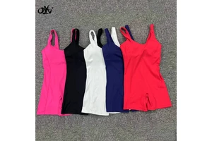 High Elasticity Comfortable Gym Jumpsuit High Strength Quick-drying Breathable Sports Jumpsuits Wholesale Simple Women Yoga Wear