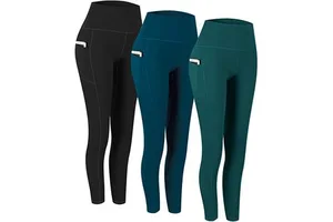 Cotton Bamboo Fiber Mid Waist Formal Yoga Leggings Women Tummy Control Breathable Seamless 4-Way Stretch Snagging Resistance