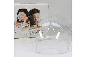 FUYUANDA Clear Plastic Face Shield Visor Mask with Glasses Frame Safety Eye Protection