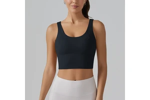 Gym Seamless Customized Spandex Backless Yoga Top Sports Quick Dry Personalized Running Wrap Yoga Top