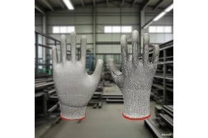 Baichen Sterile Class Disposable Cleanroom Gloves Anti-slip ESD Finger Coating Nylon Material Safety Gloves for Electronic