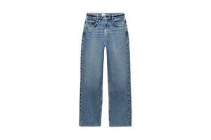 Eco-Friendly Dark Wash Straight Leg Women's Denim Jeans Smooth Finish Minimal Distressing Breathable Quick Dry Professional Look