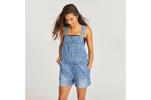 Women's Stretch Blue Denim Overall Jump Suit Loose Fit Casual Y2K Style High Quality and Cheap Price Overall Wear