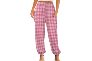 Print on Demand Palaka Print Women's Bloomer Yoga Pants Breathable and Stretchy Casual Cuffed Pants
