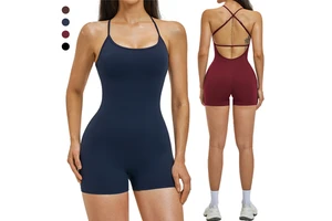 Custom Sports One Piece Bodysuit Fitness Clothes Tights Yoga Clothes Fitness Yoga Wear Women's Jumpsuits Playsuits